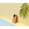MAN&amp;WOOD dėklas skirtas Apple iPhone 12 mini herringbone arancia juodos spalvos
