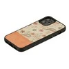 Dėklas MAN&amp;WOOD case for iPhone 12 mini pink flower juodas