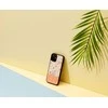Dėklas MAN&amp;WOOD case for iPhone 12 mini pink flower juodas