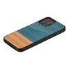 MAN&amp;WOOD dėklas skirtas Apple iPhone 12 Pro Max denim juodos spalvos
