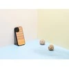 MAN&amp;WOOD dėklas skirtas Apple iPhone 12 Pro Max herringbone arancia juodos spalvos