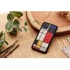 MAN&amp;WOOD SmartPhone dėklas Apple iPhone 11 Pro mondrian wood juodos spalvos