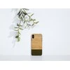 MAN&amp;WOOD išmaniojo telefono dėklas iPhone X/XS, bambuko ir miško juodas