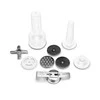 Mėsmalė Mėsos malimo mašina Gastroback Design Mincer Pro M 41408 Sidabrinis, Greičių skaičius 2, 3 malimo diskai (3 mm / 4,8 mm / 8 mm), Kebbe priedas rytietiškai virtuvei, dešrų įdaro ir sausainių tvirtinimas