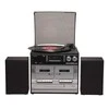 Muzikinis centras Miniwieża Denver MRD-166 su gramofonem i radio DAB+/FM juoda