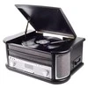 Muzikinis centras Medinis retro muzikos centras Denver MRD-51 su juodu patefonu