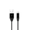 Orsen S32 Micro Data Cable 2.1A 1.2m juodas