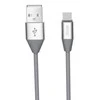 Orsen S32 Micro Data Cable 2.1A 1.2m pilkas