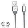 Orsen S32 Micro Data Cable 2.1A 1.2m pilkas