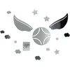 Paladone Harry Potter Golden Snitch Mirror Wall Decals