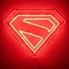 „Paladone Superman“ prie sienos tvirtinamas LED neoninis šviestuvas
