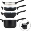 Russell Hobbs RH01840EU7 Stackable metallic marble puodų rinkinys 4pcs