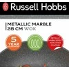 Russell Hobbs RH028121EU7 Metallic Marble Wok 28cm