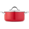 Russell Hobbs RH03821 Riviera 4-Piece Pan Set, Raudona