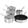 Salter BW06746EU7 „Timeless Collection“ nerūdijančio plieno 5 dalių keptuvių rinkinys