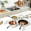 Salter BW06746EU7 „Timeless Collection“ nerūdijančio plieno 5 dalių keptuvių rinkinys
