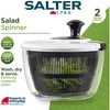 Salter BW12003EU7 Salad Spinner 3.5L, Juodas