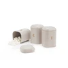 Salter BW13729OEU7 Pebble 3-Piece Canister Set Stone