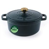 Salter BW13771GR Chester 3.4L Cast Iron Casserole Pot 24 cm Žalias
