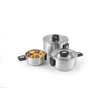 Salter BW14354 Stack-In Stainless Steel 3 Piece (16/22/24 cm) Stockpot Set