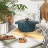 Salter BW14433GR Chester 2L Shallow Cast Iron Puodas Puodas 20 cm, Žalias