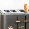 Skrudintuvas Salter 4 Kromki Salter PEBBLE Juodas Węgiel 1630W Rozmrażanie Tacka Okruchy