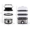 Garų puodas Salter EK5885VDE Compact 3-Tier Steamer