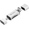 Sandberg kortelių skaitytuvas USB-C+USB+MicroUSB