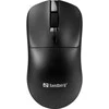 Sandberg 331-04 belaidė pelė, taupanti, juoda, kairė ir dešinė, USB-A adapteris