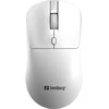 Sandberg 331-05 belaidė pelė, taupanti energiją, balta, kairė ir dešinė, USB-A adapteris