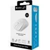 Sandberg 331-05 belaidė pelė, taupanti energiją, balta, kairė ir dešinė, USB-A adapteris