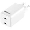 Sandberg kintamosios srovės įkroviklis Dual USB-C PD65W EU