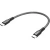 Sandberg 441-66 „Survivor“ USB-C kabelis, 0,2 m, 100 W
