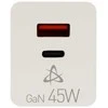 Sbox 45 W GaN namų įkroviklis su USB-C ir USB-A