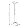 Sbox Technology Sbox Lubinis laikiklis projektoriui max336mm 15kg PM-102XL