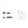 Sbox Technology Sbox 2IN1W USB->Micro USB+IPH.5 M/M 1M baltos spalvos