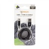 Sbox Technology Sbox USB-TYPEC-15B USB-C tipo M/M 1.5m Blackberry Juodas