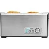 Skrudintuvas Gastroback Toaster PRO 4S 42398 Stainless Steel/ juodas, Nerūdijantis plienas, 1500 W, Lizdų skaičius 4, Galios lygių skaičius 9, Į komplektaciją įeina bandelių šildytuvas