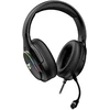 Subsonic Juodos žaidimų ausinės su mikrofonu ir RGB apšvietimu