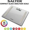 Salter 9113 SV3RAREU16 Compact Glass Analyser Bathroom Scales - Sidabrinis