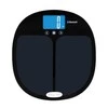 Salter 9192 BK3R Curve Bluetooth išmaniosios vonios svarstyklės, juodos