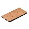 Dėklas Tellur Book case Ostrich Genuine Leather for iPhone 7 Plus ruda