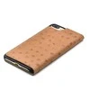 Dėklas Tellur Book case Ostrich Genuine Leather for iPhone 7 Plus ruda