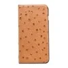 Dėklas Tellur Book case Ostrich Genuine Leather for iPhone 7 Plus ruda