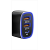 Tellur automobilinis įkroviklis FCC9, 56W, 9A (2XQC 3.0 + PD20W) juodos spalvos