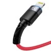 Tellur Data Cable USB to Lightning with LED Light 3A 1.2m Raudona