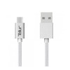 Tellur Data cable, USB to Micro USB, Nylon Braided, 1m sidabrinis