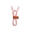 Tellur USB-A–USB-C duomenų kabelis, 3A, 1 m, „Rose Gold“