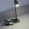 Tellur Nostalgia belaidis stalo įkroviklis, „Bluetooth“ garsiakalbis, stalinė lempa, juodas