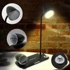 Tellur Nostalgia belaidis stalo įkroviklis, „Bluetooth“ garsiakalbis, stalinė lempa, juodas